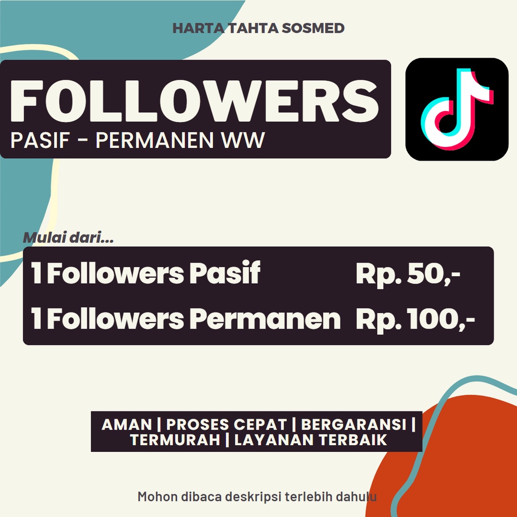 Followers TikTok Permanen Bergaransi - Followers TikTok