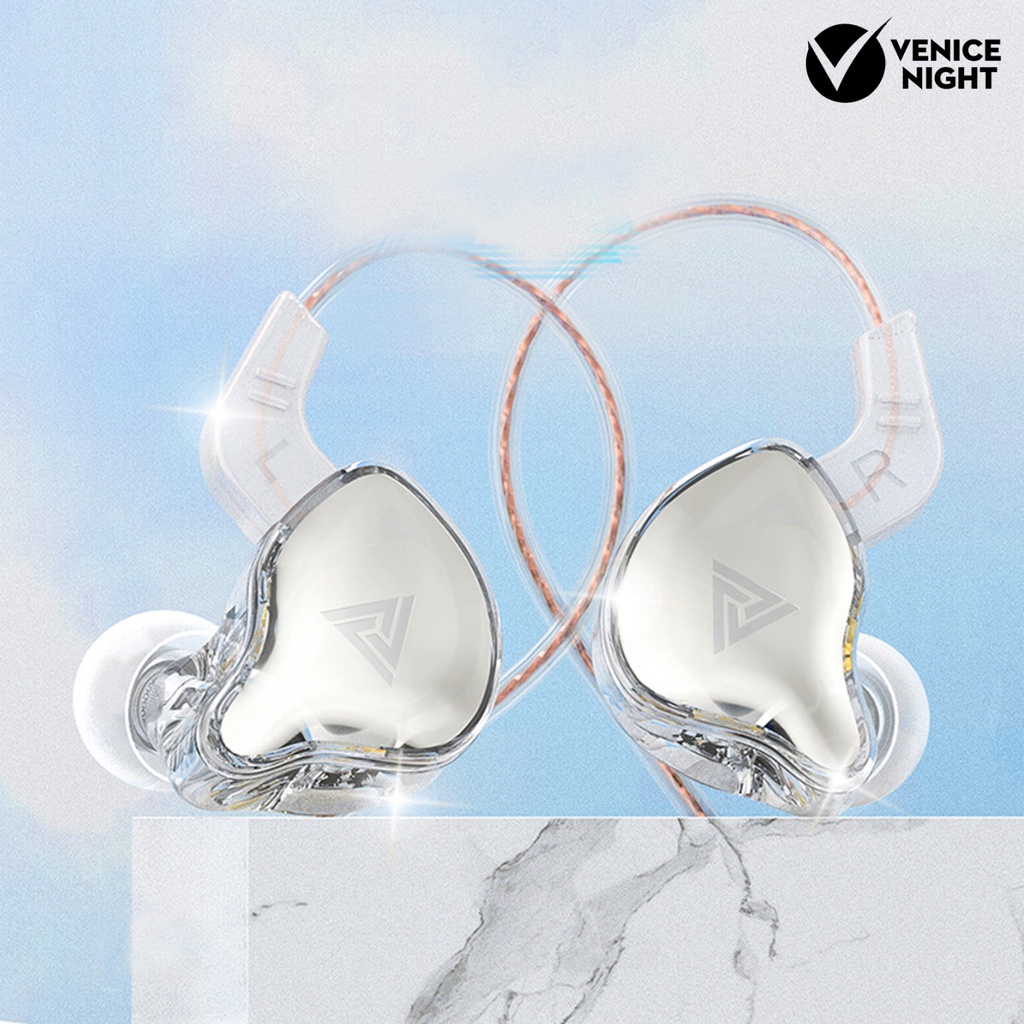 (VNEP) (Berkabel) Earphone Panggilan Jernih Shock-proof Subwoofer Transmisi Stabil Sensitif Bass Berat Anti-interferensi Earphone Kontrol Kawat Cerdas  Headset Olahraga