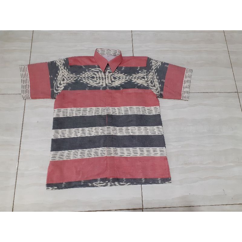 Dress tenun serong etnik tros baju tenun jepara tunik tenun DTB103