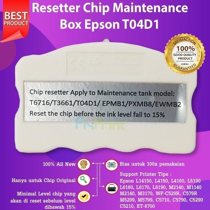 Resetter Maintenance Box T04D1 T6714 T6716 Epson WF-C5290 C5790 L5190