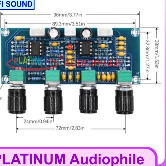 Tone Control Stereo NE5532 Hifi Pre Amplifier NE5532