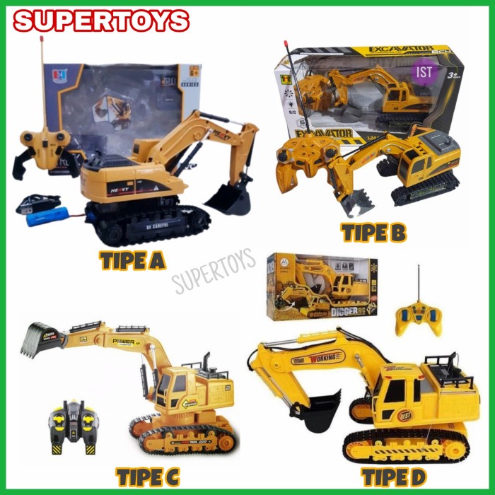 Rc Excavator Remot Remote Control Eksavator Mainan Exavator Exsavator