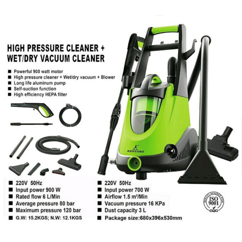JET CLEANER CUCIAN MOBIL + VACUM CLEANER WET & DRY KENTARO