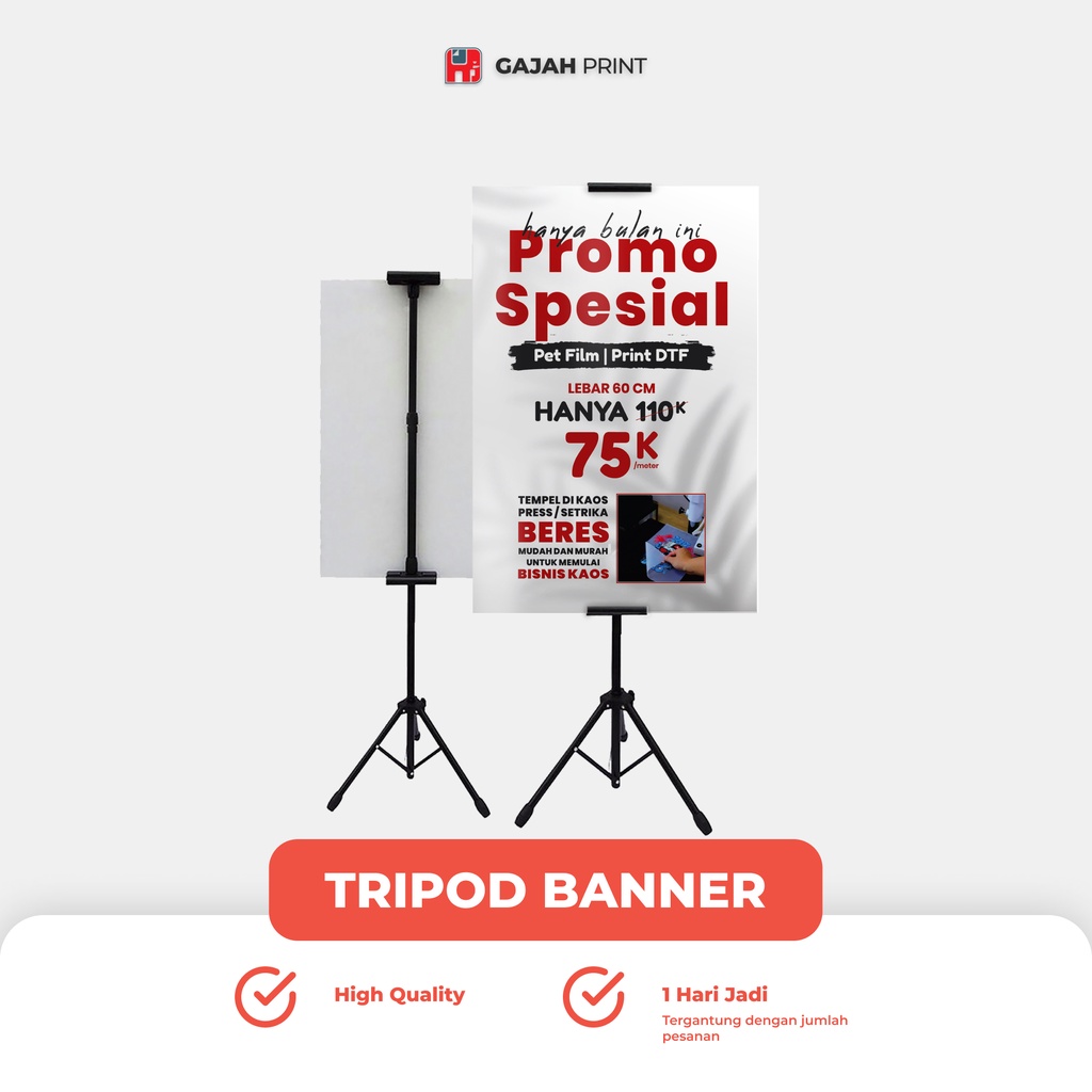 Jual Tripod Banner Cetak Tripod Banner Custom Shopee Indonesia