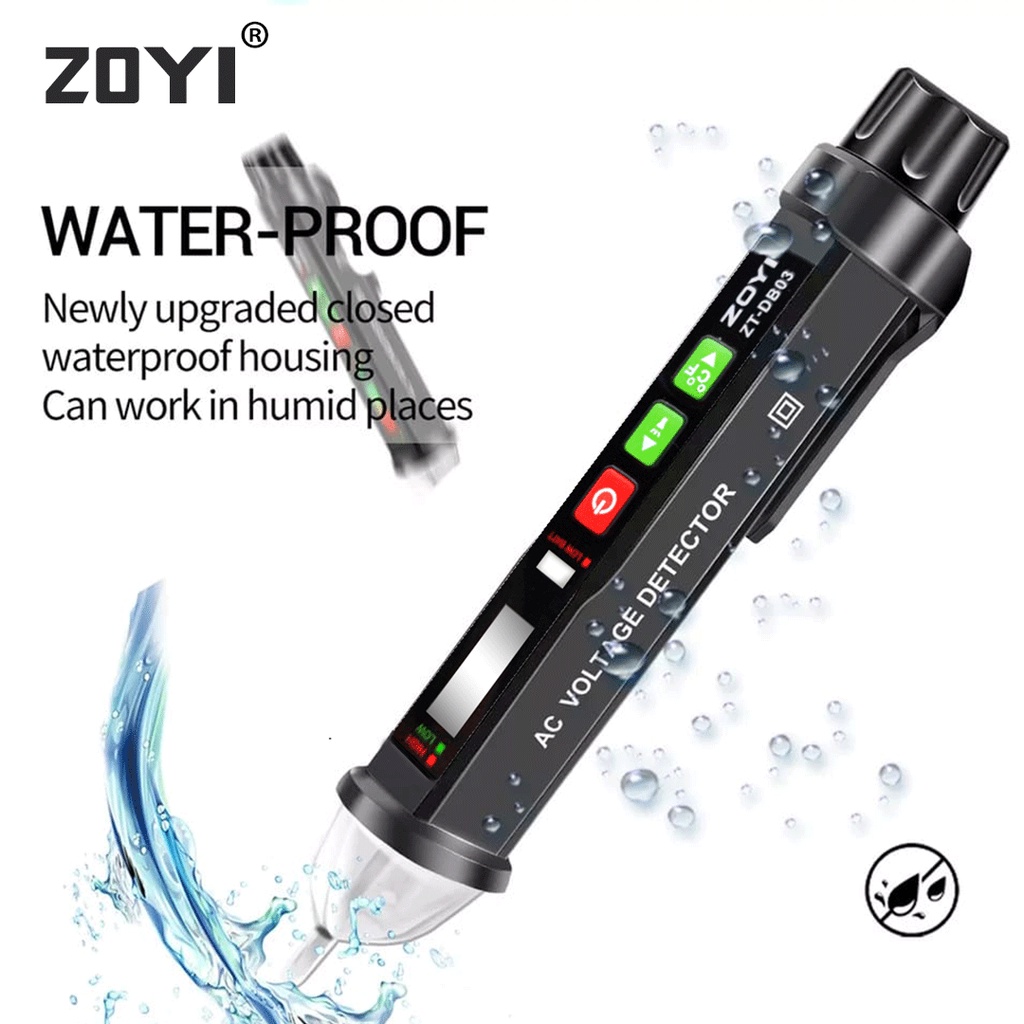 ZOYI ZT-DB03 Non-Contact Ac Voltage Detector Tester Meter 12V-1000V