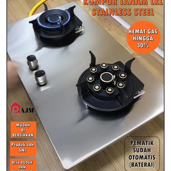 KOMPOR LKL PREMIUM STAINLES STEEL/KOMPOR TANAM 2 TUNGKU AFF546D65DF