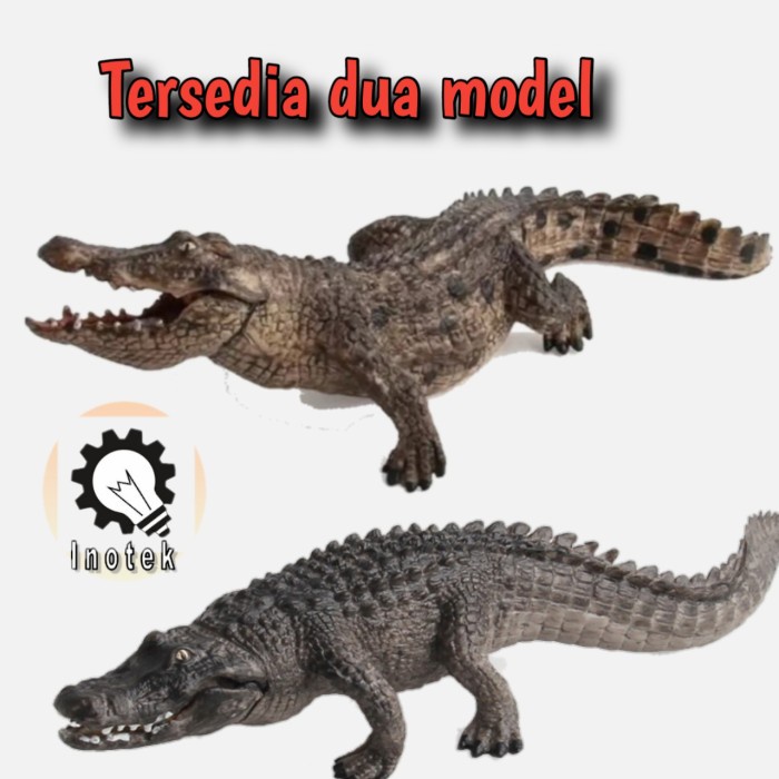 Model Replika Action Figure Buaya - Realistic Crocodile Action Figure