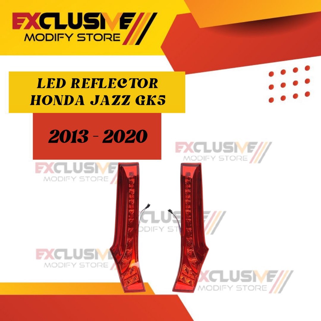 REAR REFLECTOR PILLAR LAMP HONDA JAZZ GK5 - RED - 2013-2020