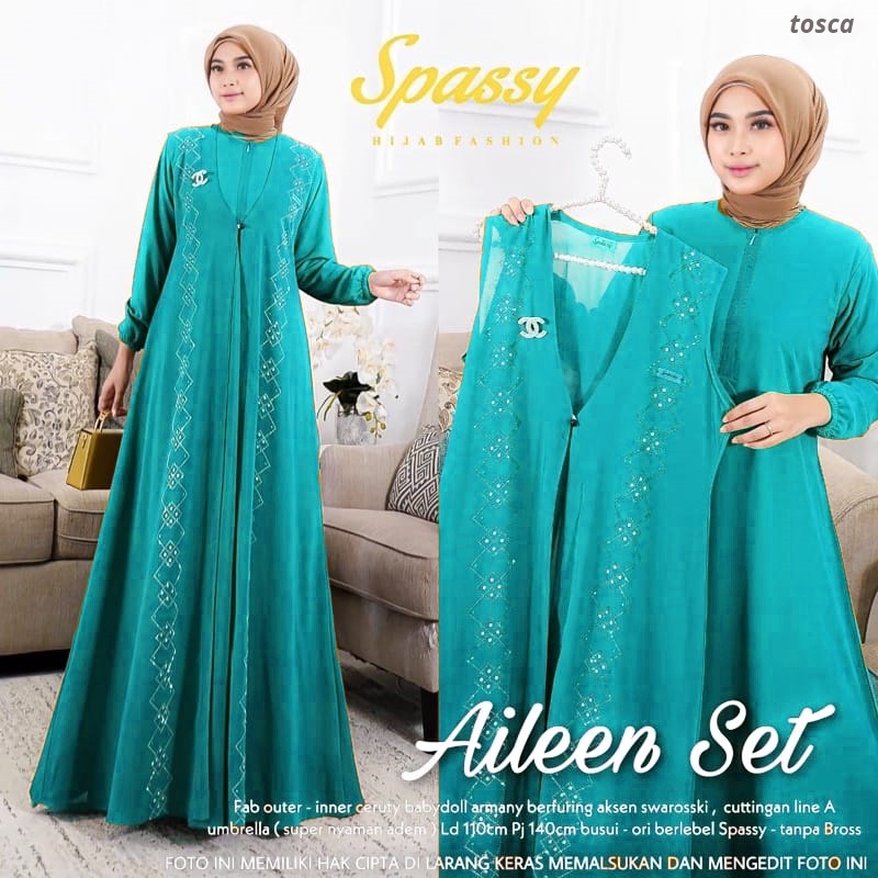 [Ada jumbo] AILEEN set / Ailen Dres / Aileen Dress / Aileen Gamis-Tosca