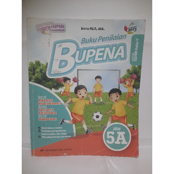 Buku Penilaian Bupena untuk SD kelas 5 jilid 5A edisi revisi kurikulum 2013