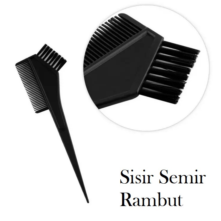 Mangkok Cat Bleaching Rambut + Sisir Semir / Tempat Mewarnai Rambut Mangkuk Semir 2 in 1 Semir Cat Rambut