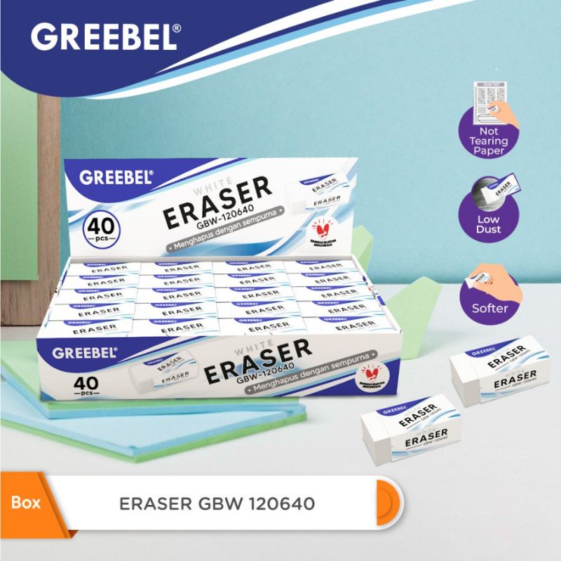 

(10 pcs)Penghapus GREEBEL KECIL /Eraser GREEBEL