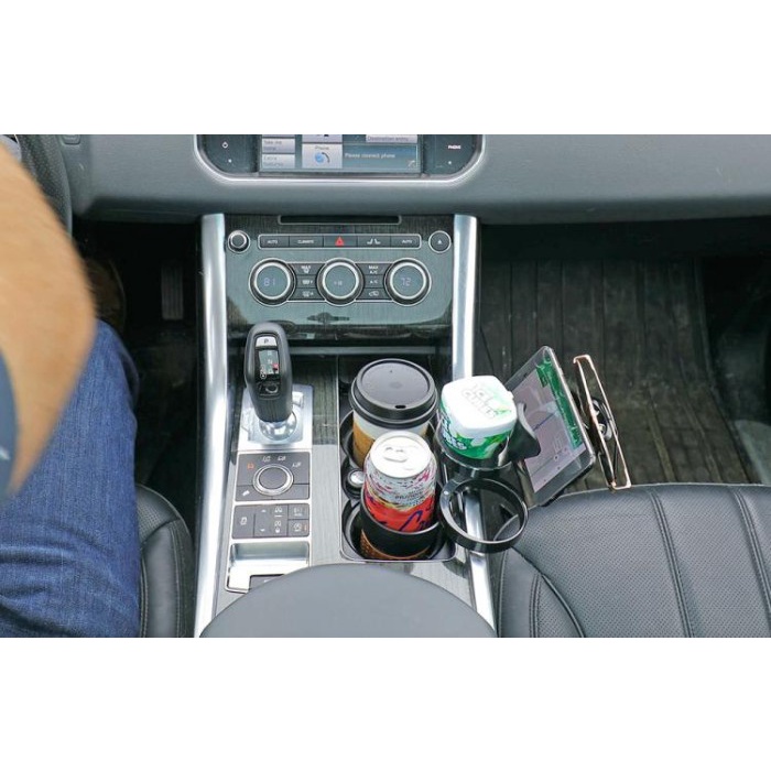 5in1 Car Cup Phone Holder Extender Tempat Gelas Tambahan Koin Mobil