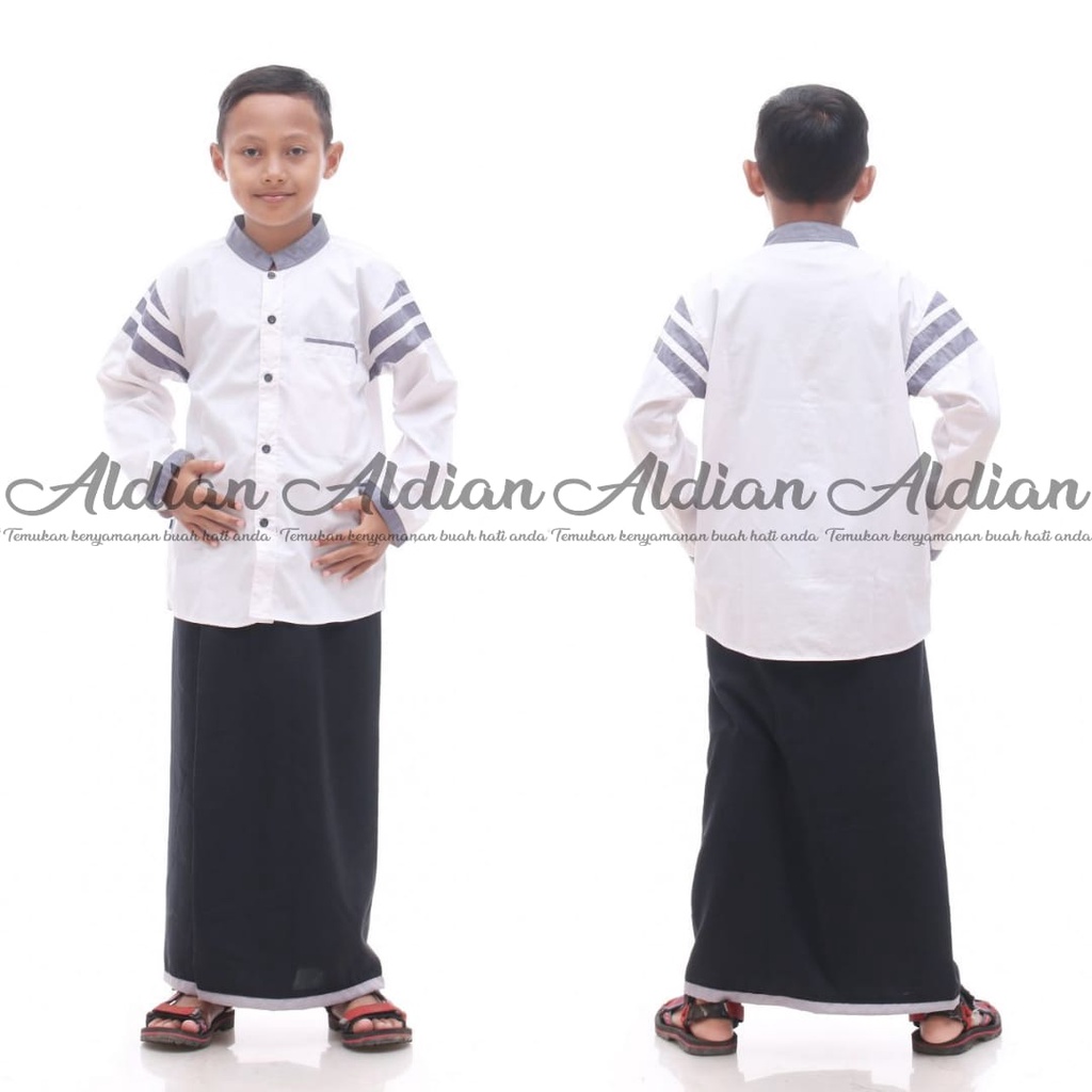 Sarung Anak Instan Praktis Polos Usia 3-12 tahun Terbaru / Alody's Collection