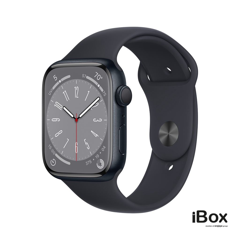 Apple Watch Series 8 45mm GPS, Midnight, Aluminium Case with Midnight Sport Band