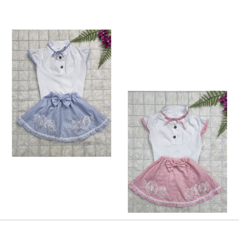 Baju bayi perempuan Stelan Rok baby