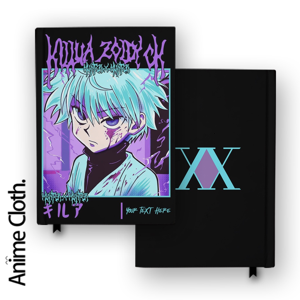

Buku Catatan Notebook Anime Killua Zoldyck Hunter Hardcover Anime Manga Custom Nama Jurnal Diary Pocket Book Gift Cosplay Agenda Planner A5 A6