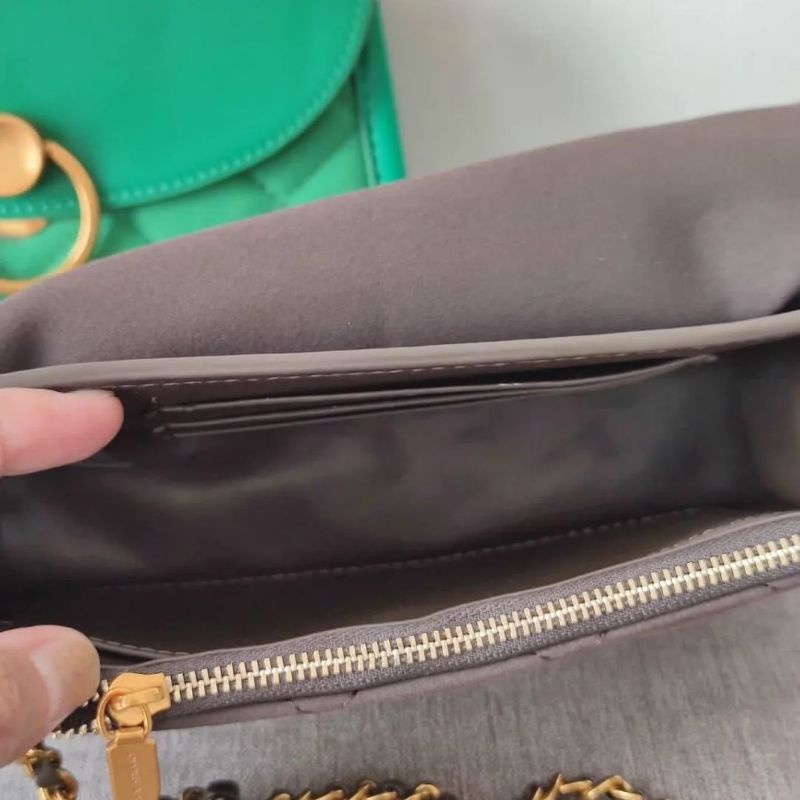 CK Roza Scarf Quilted Trapeze Bag