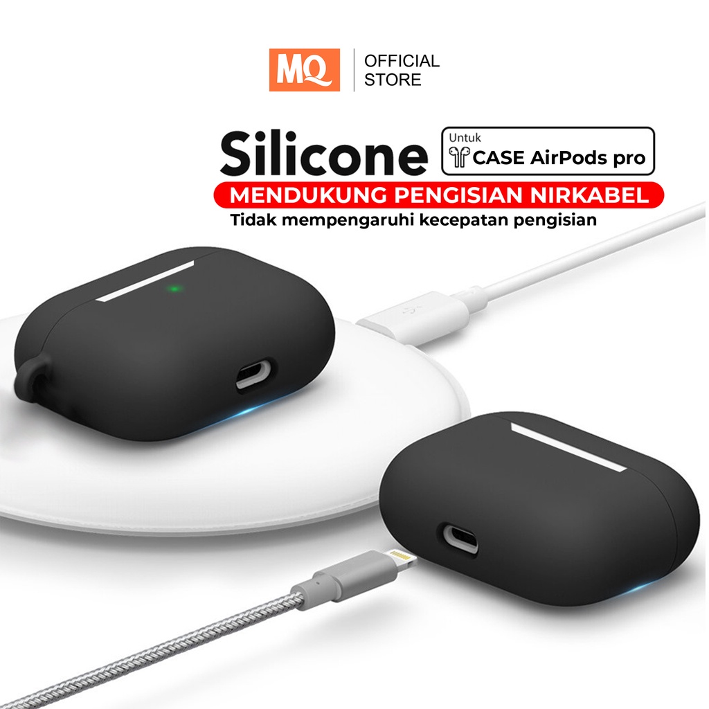 MQ Premium Silicone Casing Case TWS Untuk Airpods Pro | TWS I13 Macaron Free Hook Protection Case