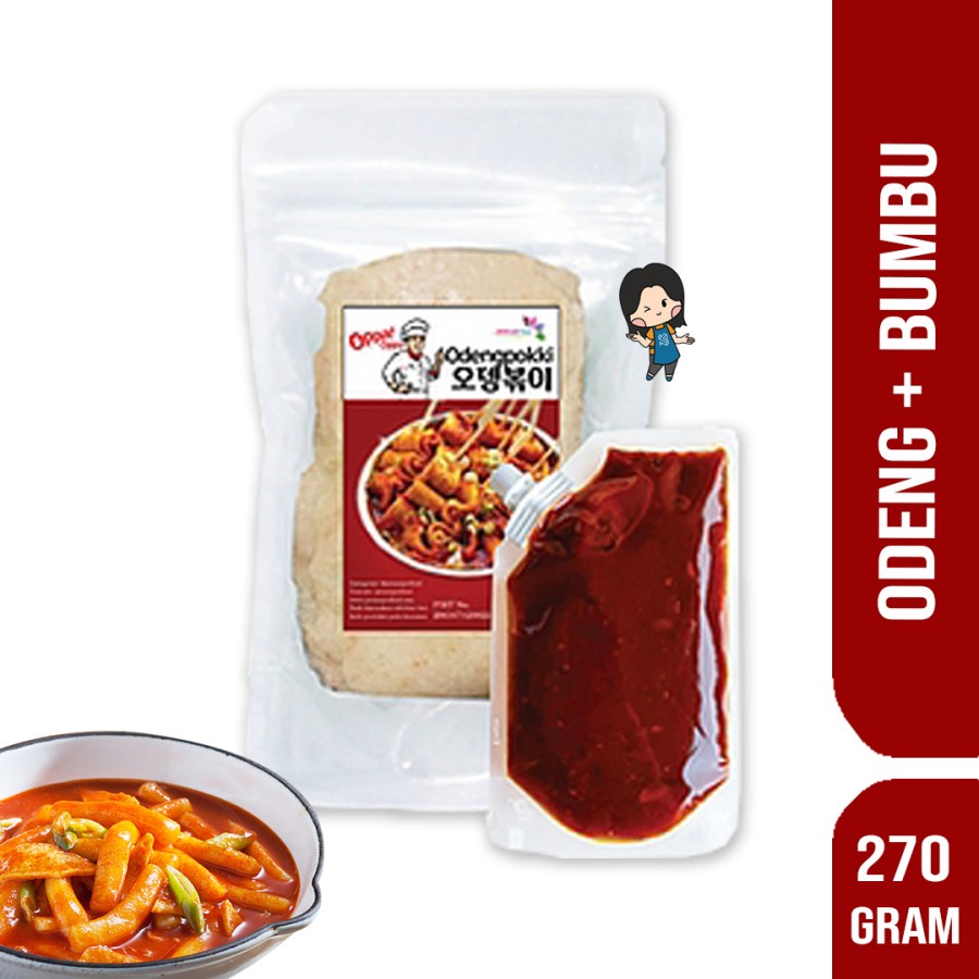 

Oden Odeng | Eomuk Kotak| Korean Fish Cake OPPA 200g + Saus 70g HALAL