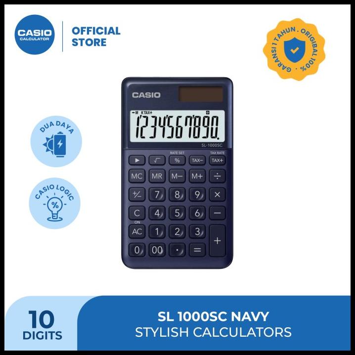 

Casio Colorful Calculator Sl-1000Sc-Navy