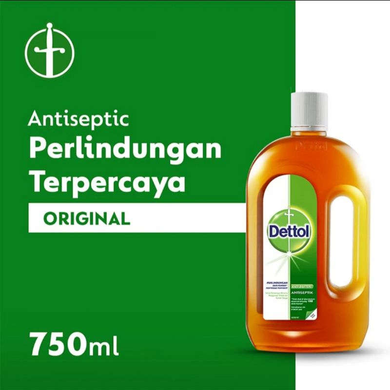 Jual Dettol Cairan Antiseptic 750ml Shopee Indonesia