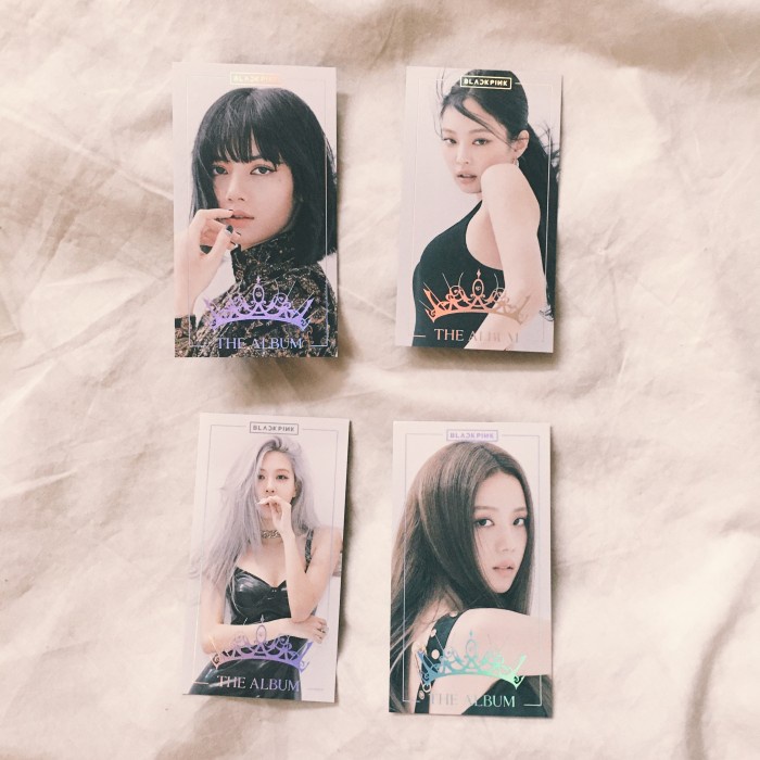KPOP BLACKPINK THE ALBUM LISA ROSE JENNIE JISOO PC PHOTOCARD YGSELECT POB