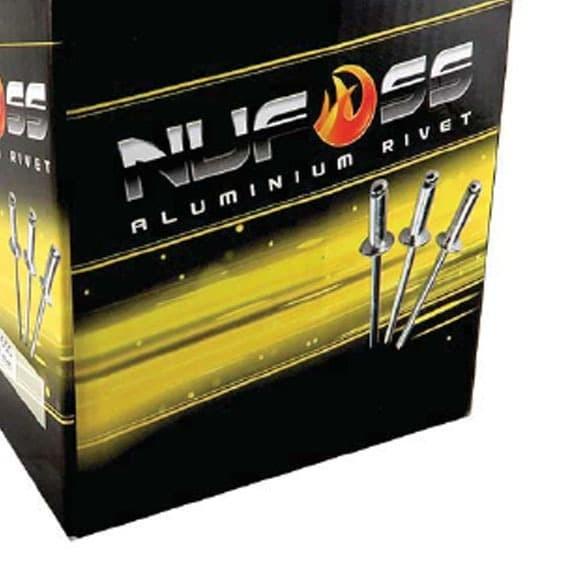 Nufoss 550 Paku Ripet 4.0x12.7mm Aluminium Rivet Nut isi 1000 Pcs