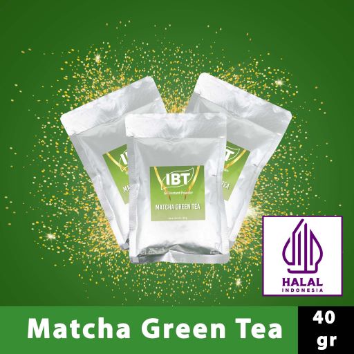 

Bahan Minuman Serbuk Bubuk Rasa Matcha Green Tea IBT Instant Powder Sachet