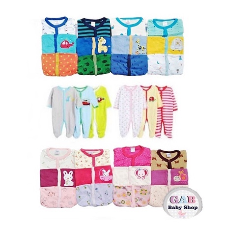 Sleepsuit Jumper Bayi isi 3pcs/ Sleepsuit Bayi 3in1