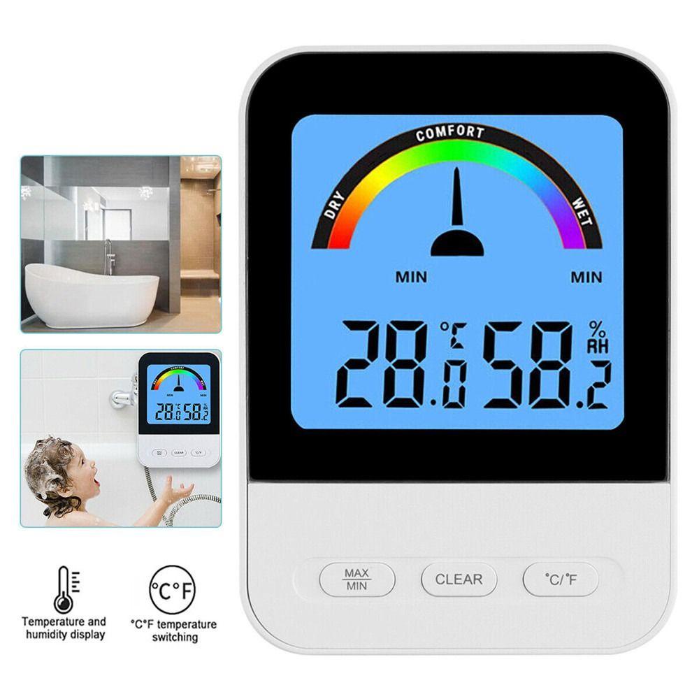 Top Termometer Digital Ruangan Weather Station Pengukur Kelembaban Elektronik Termometer Digital Ruangan