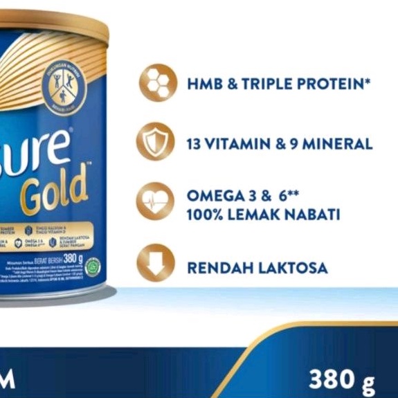 

Susu ENSURE GOLD VANILLA 380GR.