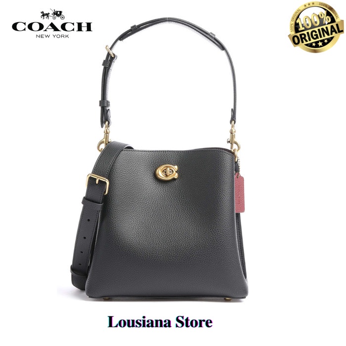 Coach Willow Bucket Bag Leather Black