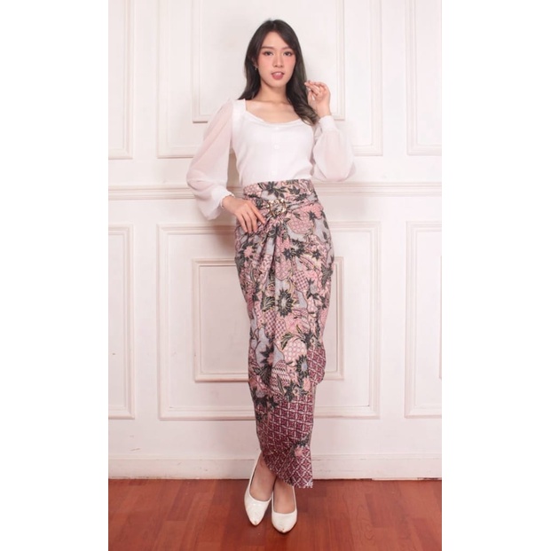 rok lilit batik / rok lilit batik wanita modern / rok lilit batik wanita modern jumbo/ motif mk