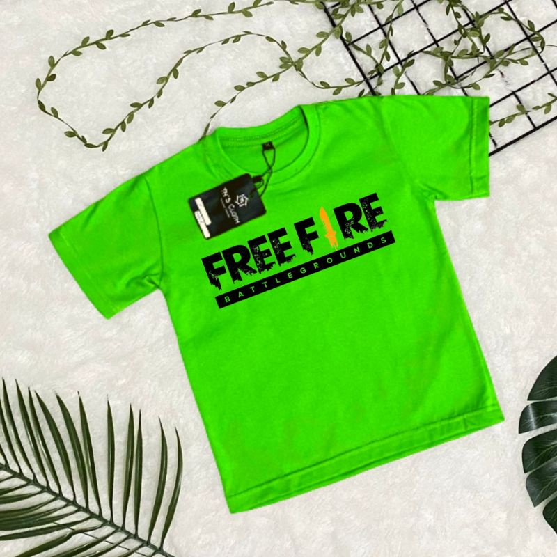 Atasan Laki-laki Baju Kaos Distro Pria Freefire Usia 1 - 9 Tahun