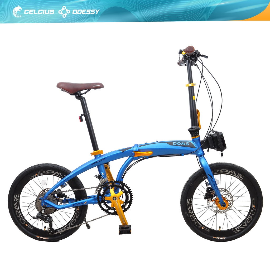 Terlaris Sepeda Lipat Odessy 20 39 Doms Frame Alloy - 9 Speed Dan 18 Speed Garansi Original