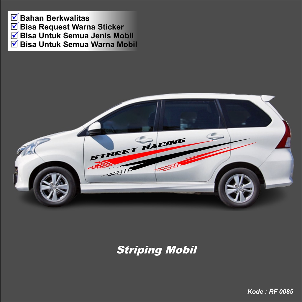 Stiker Avanza Lis Body Samping Avanza Stiker Street Racing Stiker Motif Avanza Stiker Variasi Avanza
