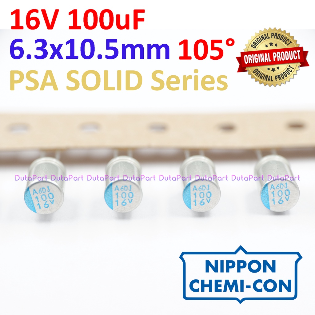 16V 100uF ORIGINAL NIPPON PSA Series Kapasitor Capasitor Elko Elco
