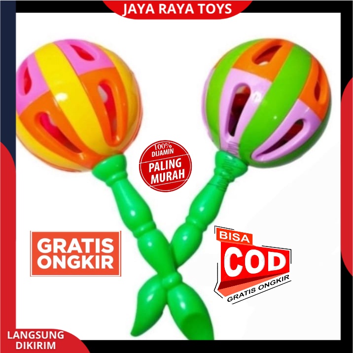 Kerincingan pagoda lolipop mainan bayi mainan krincingan Bola Bayi Anak Anak Krincingan anak murah sni