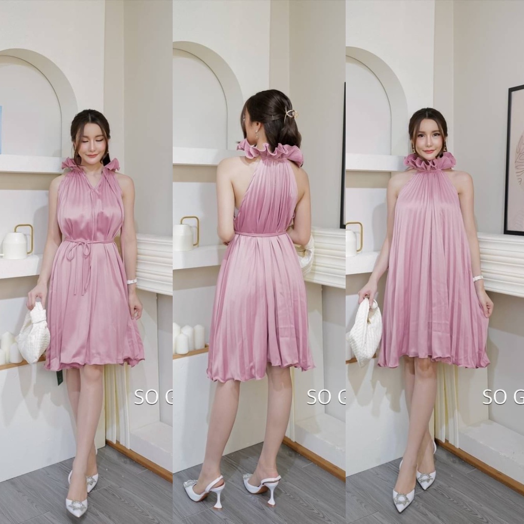 MIDI DRESS / PARTY DRESS FASHION WANITA  IMPORT BANGKOK NOB