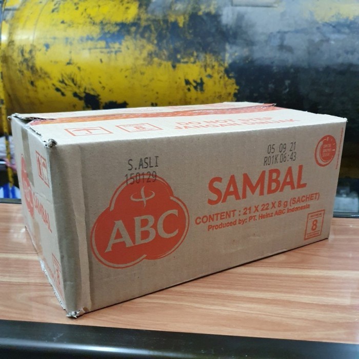 

NEW Saos Sambal ABC Asli Sachet - 1 Dus/Karton isi 21 Pak x 22 Sachet @8gr