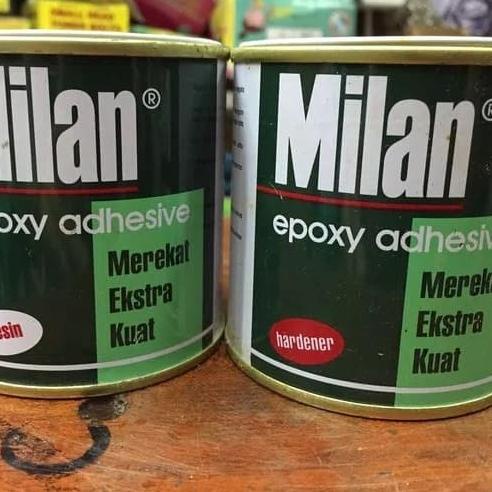 

Lem epoxy Milan 2komponen resin + hardener kemasan kecil