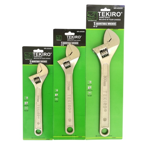 TEKIRO ADJUSTABLE WRENCH - Kunci Inggris VARIAN 8&quot;/10&quot;/12-Kunci inggris