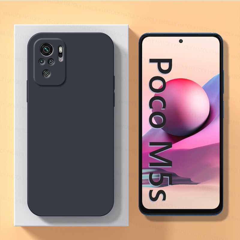Soft Case Poco M5 Poco M5s Liquid Silikon Candy Macaron Bludru