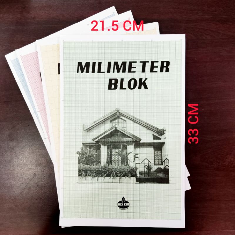 

Kertas / Buku Milimeter Blok/Block Ukuran F4 (50 lembar)
