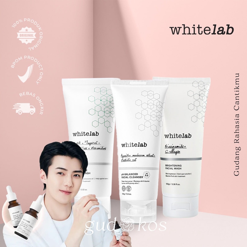 WHITELAB All Variant Facial Wash | Brightening | PH Balanced | Acne Care