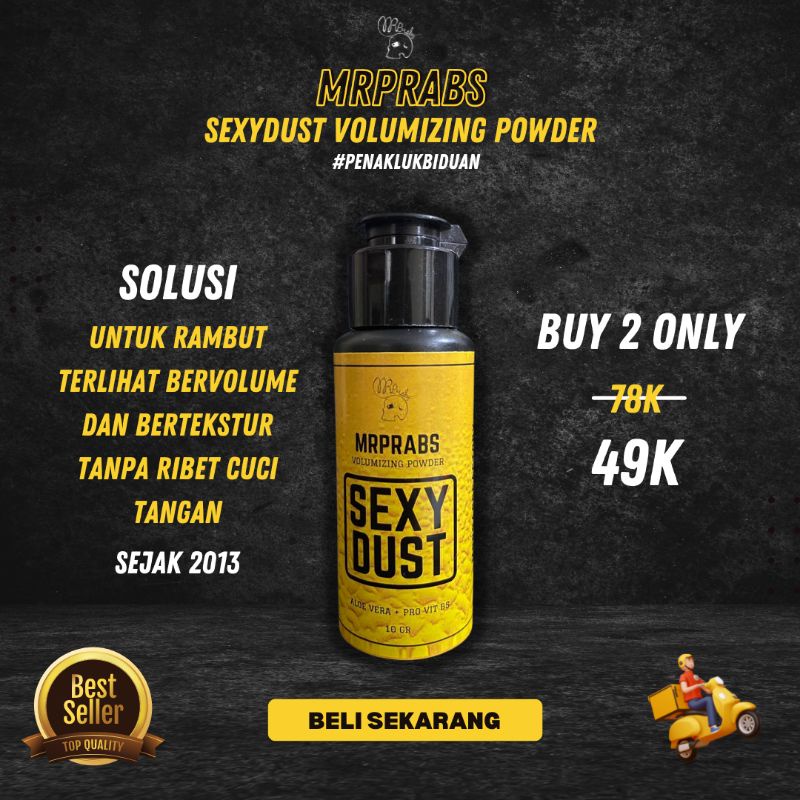 POMADE POWDER MRPRABS SEXYDUST POMADE POWDER - HAIR POWDER VOLUMIZING POWDER