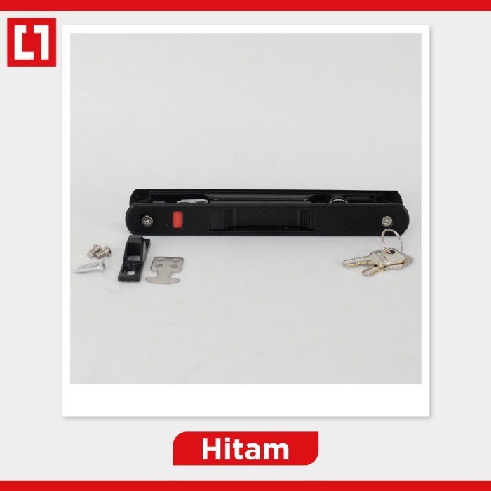 Handle Kunci Pintu Aluminium Sliding Geser Tanam RA66 ( KCSL-66 )