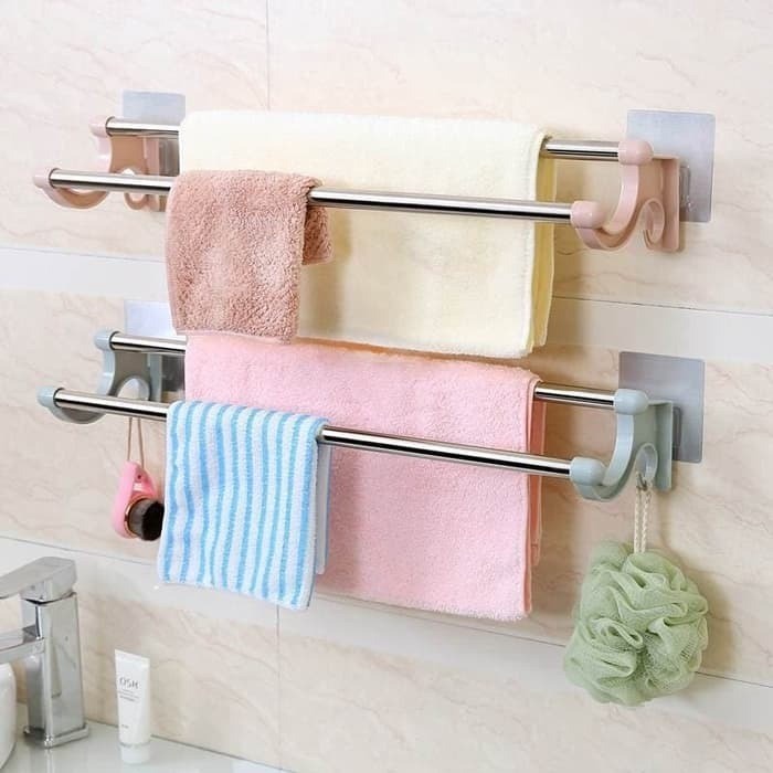 RAK HANDUK TEMPEL DINDING KAMAR MANDI