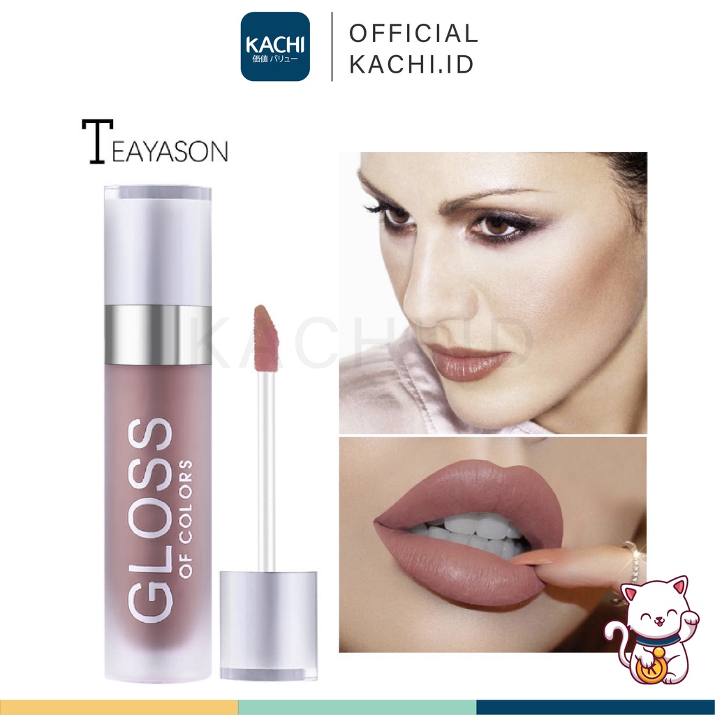 KACHI - TEAYASON Transparent Long Tube Lip Gloss Lipstick Moisturizing Waterproof Lip Glaze Original Termurah TE009